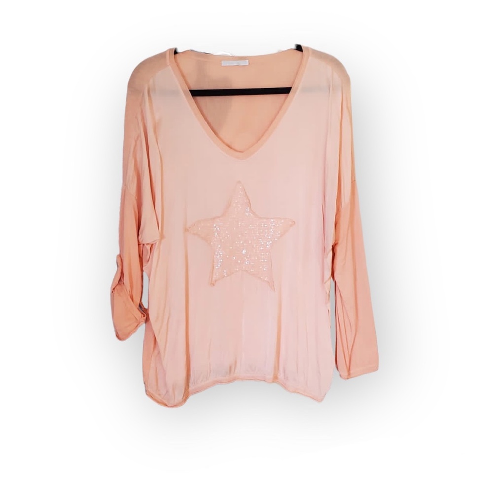 Orange star shirt